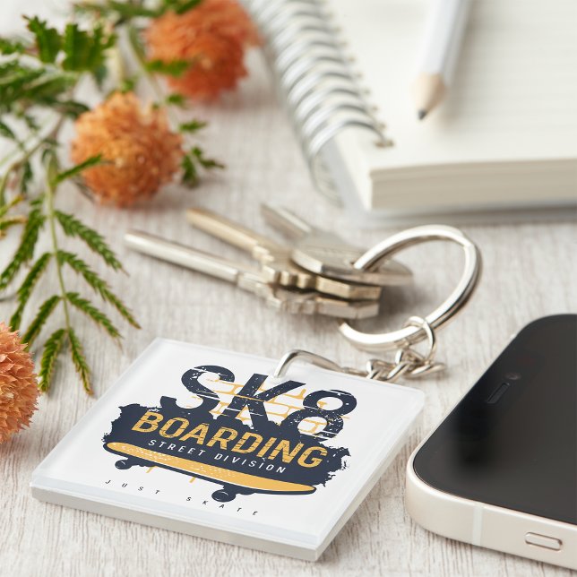 Skateboarding Street Division Keychain (Creator Uploaded)