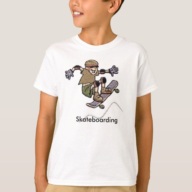 Skateboarding tee shirt (Front)