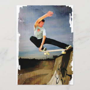 Skateboarding the Wall Invitation