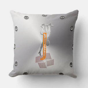 Skateboarding Throw Pillow