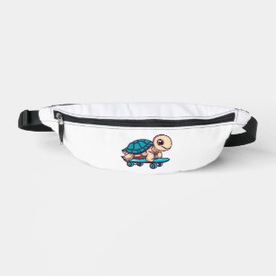 Skateboarding Turtle Fanny Pack