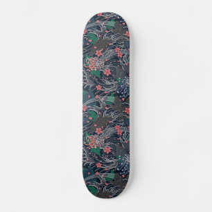 Skateboards vagues japonaise toile imprimé