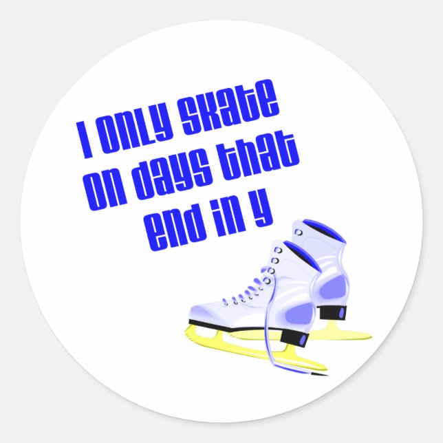SkateChick Days Classic Round Sticker (Front)