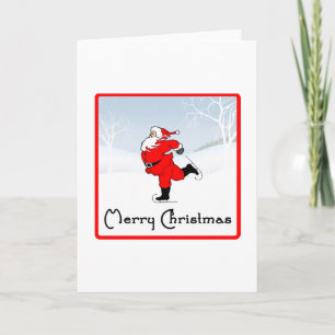 SkateChick Santa Holiday Card