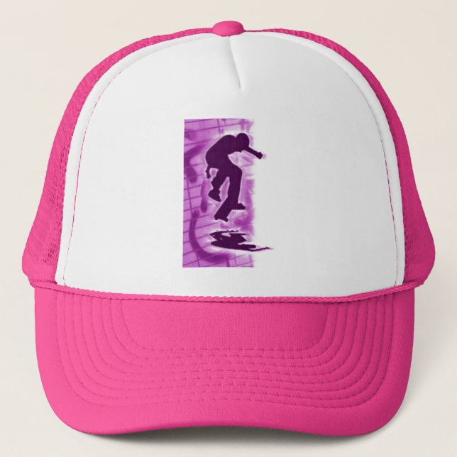 Skater2finish02,  Norman Reutter Trucker Hat (Front)
