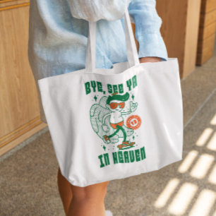 Skater Angel Cartoon Tote Bag