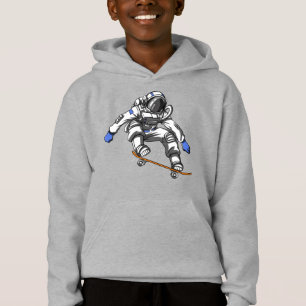 Skater Astronaut Skateboarding Cosmic Space