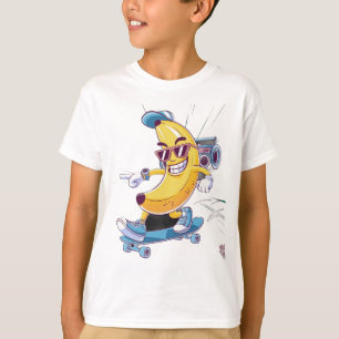 Skater Banana with Boombox – Dripping in Style T-Shirt
