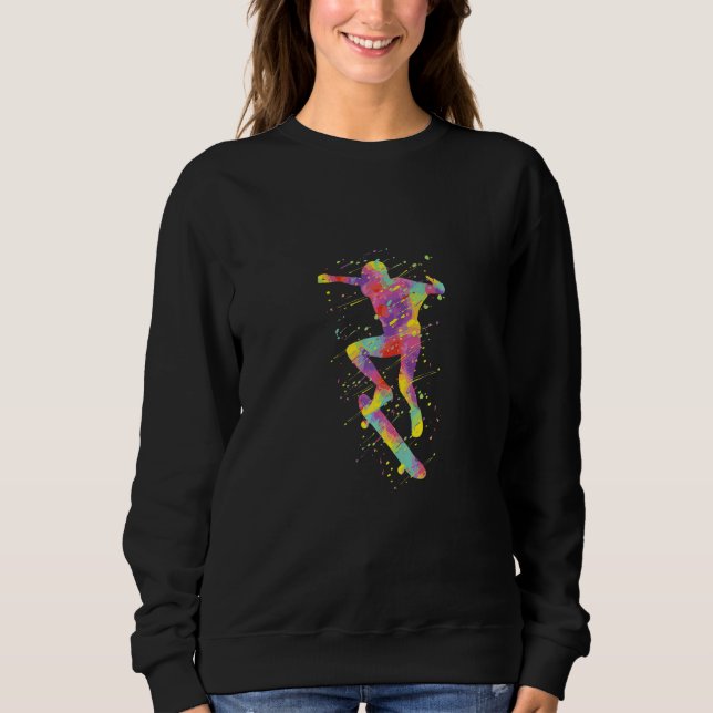 Skater Boy Skateboard Sweatshirt (Front)