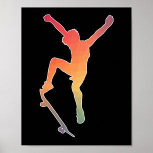 Skater boy Skateboarding For Skateboarding lovers Poster