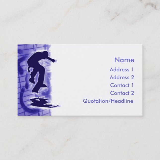 Skater Business Card (Front)
