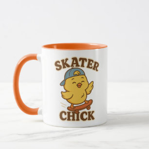 Skater Chick – Cute Street Style Tee Mug