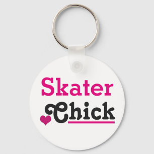 Skater Chick Keychain