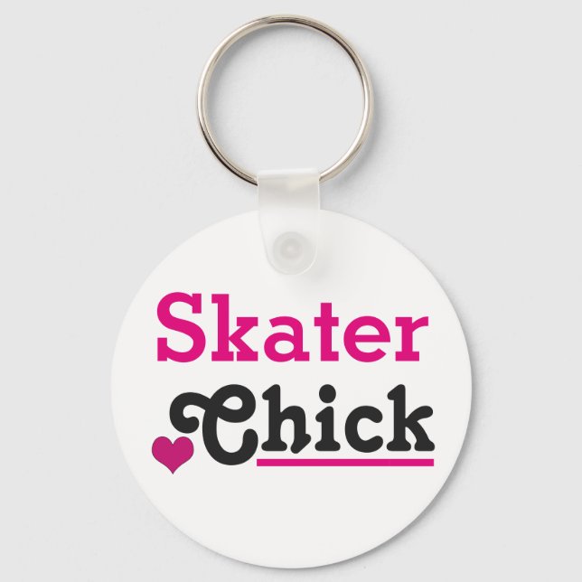 Skater Chick Keychain (Front)