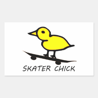 Skater Chick Sticker