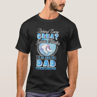 Skater Dad Gifts Figure Skating Dad Ice Skating Ic T-Shirt