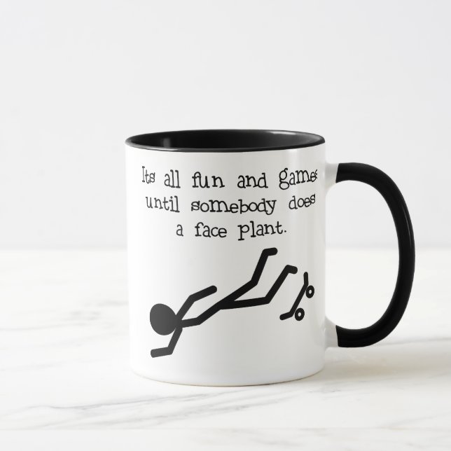 Skater Faceplant Mug (Right)