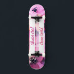 Skater Girl Gone Wild skateboard<br><div class="desc">Gate your feet on this Winning Skater board! Make this skateboard your own by adding your text. To access advanced editing tools, please go to "Personalize this template" and click on "Details", scroll down and press the "click to customize further" link. Ideal for any Occasion such as birthday or Graduation,...</div>