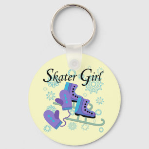 Skater Girl Keychain