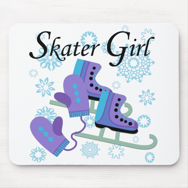 Skater Girl Mouse Pad (Front)
