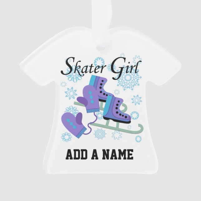 Skater Girl Ornament (Front)