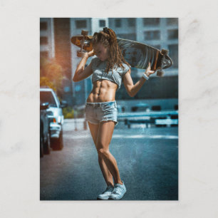 Skater Girl Postcard