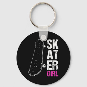 Skater Girl Skateboard Sk8r Girls Skate Cool Skate Keychain