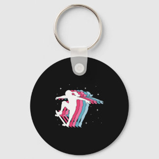 Skater Girl Skateboarder Skateboarding Girls Gift  Keychain