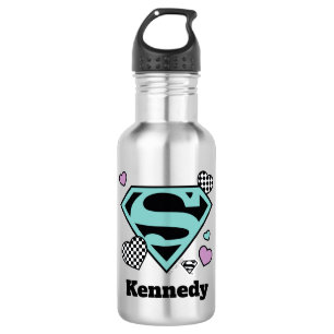 Skater Girl Supergirl Hearts S-Shield 532 Ml Water Bottle
