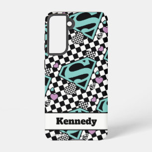 Skater Girl Supergirl Hearts S-Shield Samsung Galaxy Case