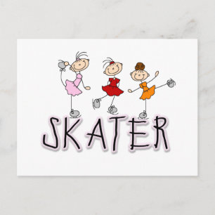 Skater Girl T-shirts and Gifts Postcard