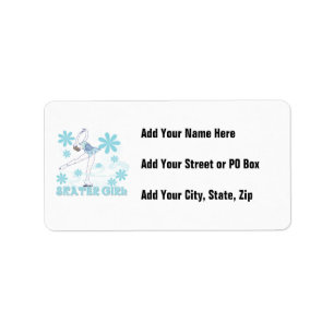 Skater Girl Tshirts and Gifts Label