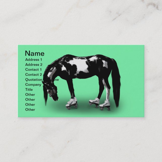Skater Horse Business Card (Front)