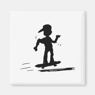 Skater Kid by Cussdum Designs Magnet