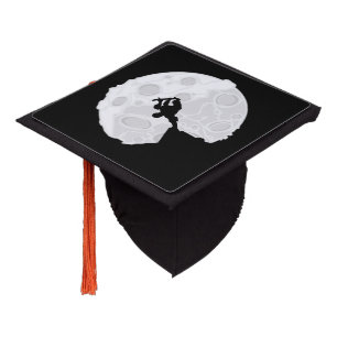 Skater Moon  Graduation Cap Topper