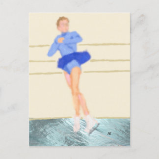 Skater Pirouette,  Postcard