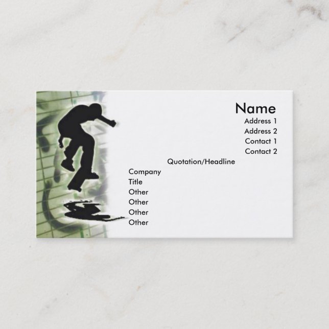 Skater Profile Card (Front)