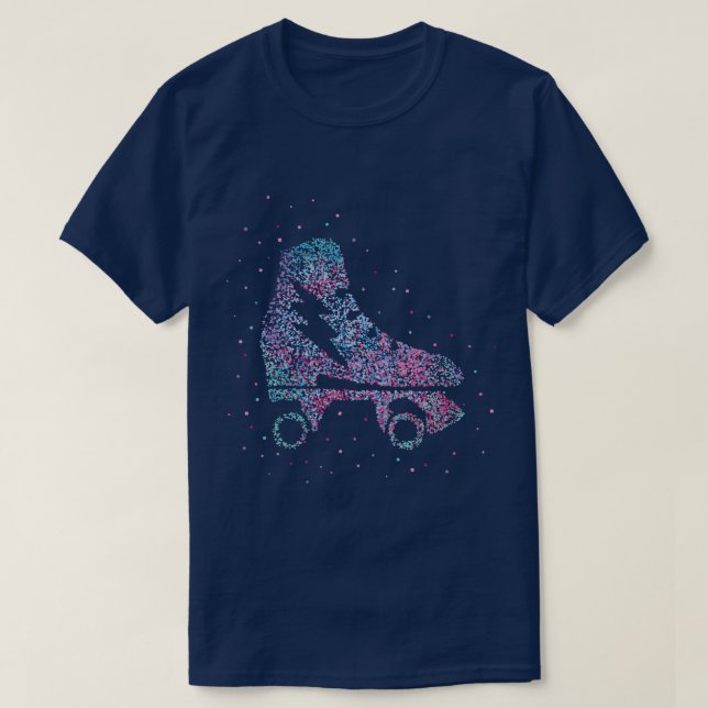 Skater Roller Skating Roller Skates T-Shirt (Design Front)