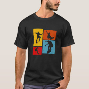 Skater Skateboard Retro Extreme Sport For Skateboa T-Shirt