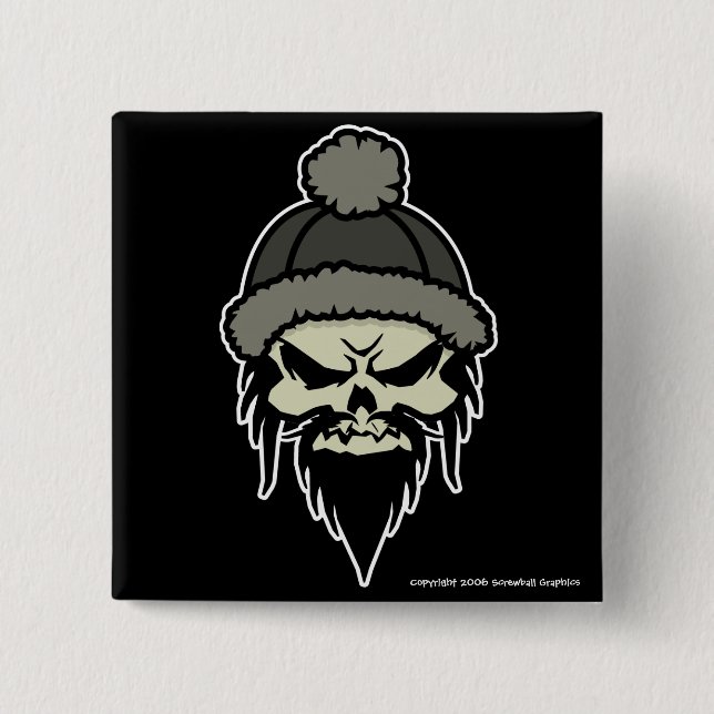 Skater Skull Button (Front)
