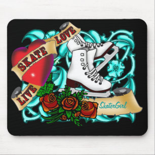 SkaterGirl Tattoo Mousepad