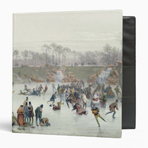 Skaters on the Lake at Bois de Boulogne Binder