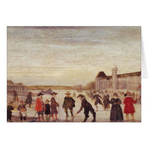 Skaters on the Seine in 1608