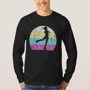 Skaters Vintage Skate Sunset Ice Skating Retro Fig T-Shirt