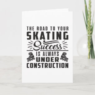 Skates Inline Skating Skating Inliner Gift Idea Card