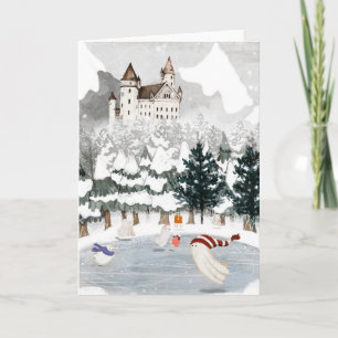 Skating Away Holiday Card