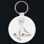 Skating Boots Keychain<br><div class="desc">Use these hanging ice skating boots for the fan of ladies figure skating.</div>
