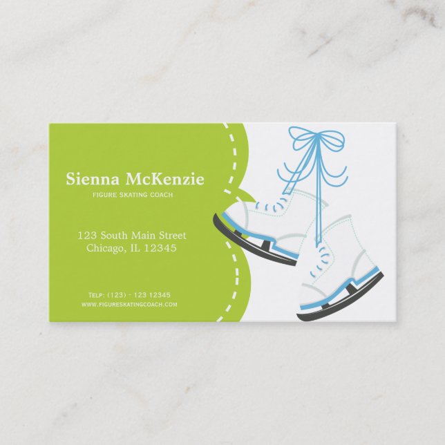 Skating Coach Business Card (Front)