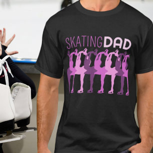 Skating DAD figure skating Synchronized Group T-Shirt