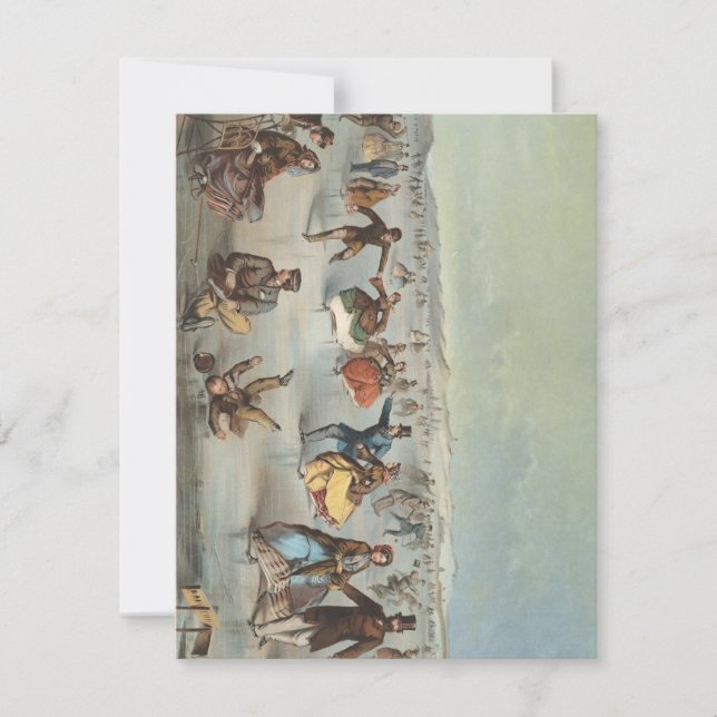 Skating in Central Park, New York Card (Front)